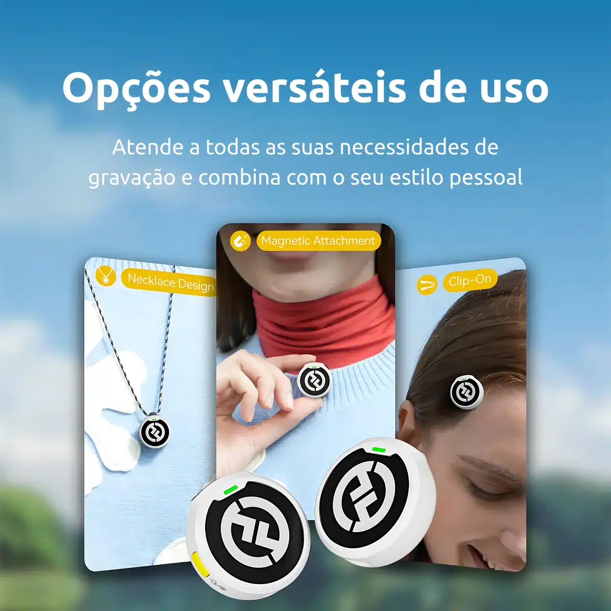 Hollyland Lark M2 Combo Branco Detalhes